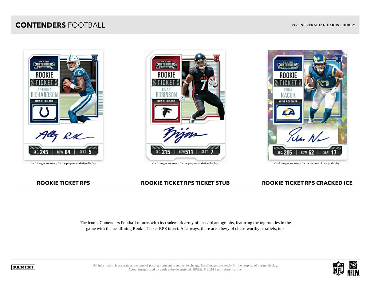 2023 Panini Contenders Football Hobby Box