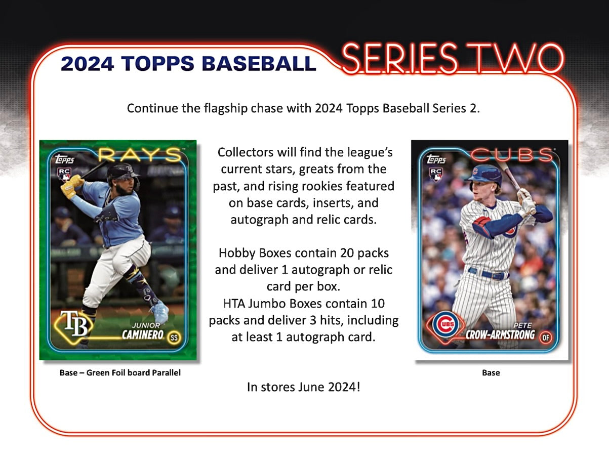 2024 Topps Series 2 Baseball Jumbo Box
