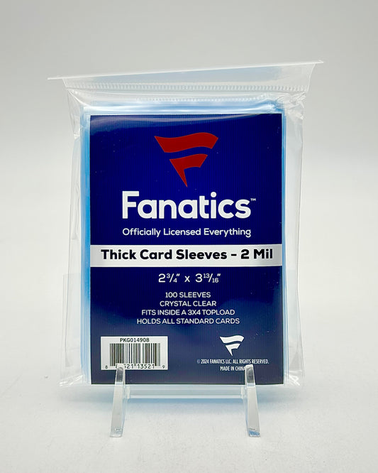Fanatics Thick Card Soft Sleeves 100 Count