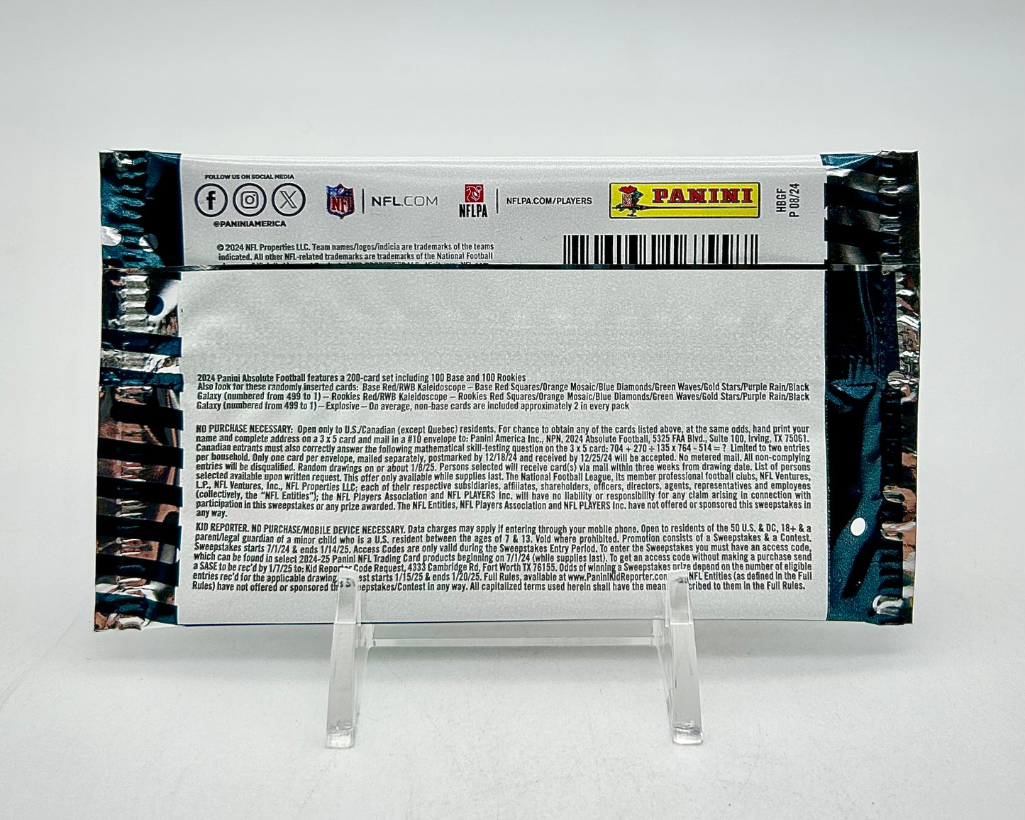 2024 Panini Absolute Football Gravity Feed Pack
