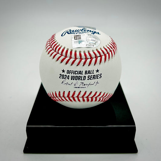 Freddie Freeman Los Angeles Dodgers Autographed 2024 World Series Logo Baseball