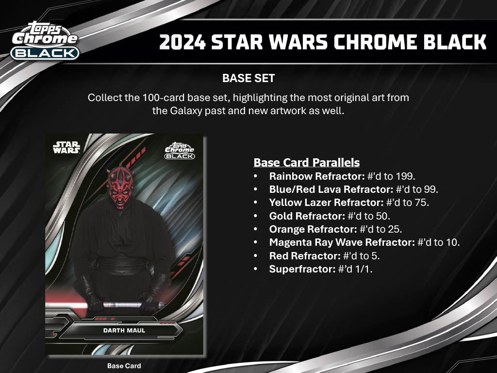 Topps Star Wars Chrome Black