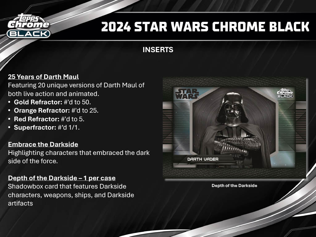 Topps Star Wars Chrome Black