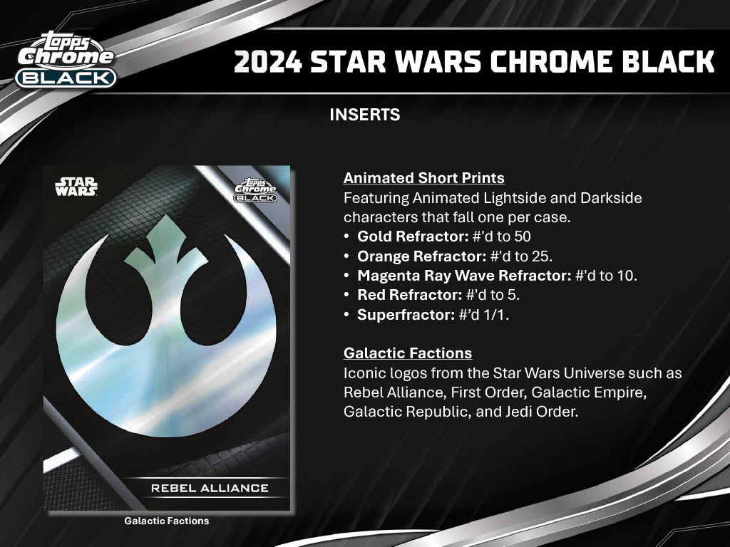 Topps Star Wars Chrome Black