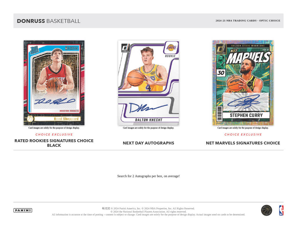 2024-25 Panini Donruss Basketball Choice