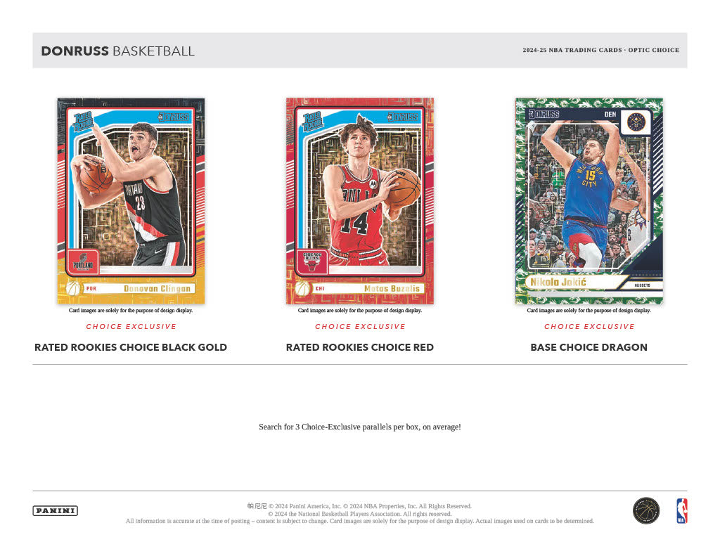 2024-25 Panini Donruss Basketball Choice