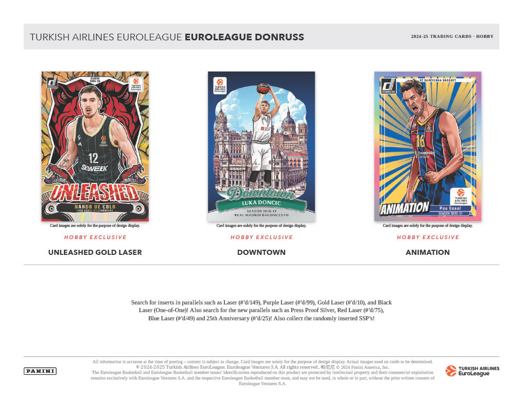 2024-25 Panini Turkish Airlines Euroleague Donruss