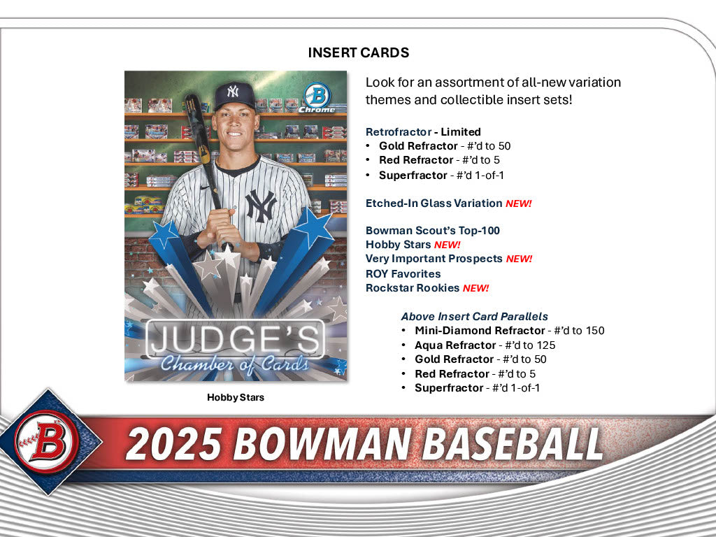 2025 Bowman Baseball Jumbo Box