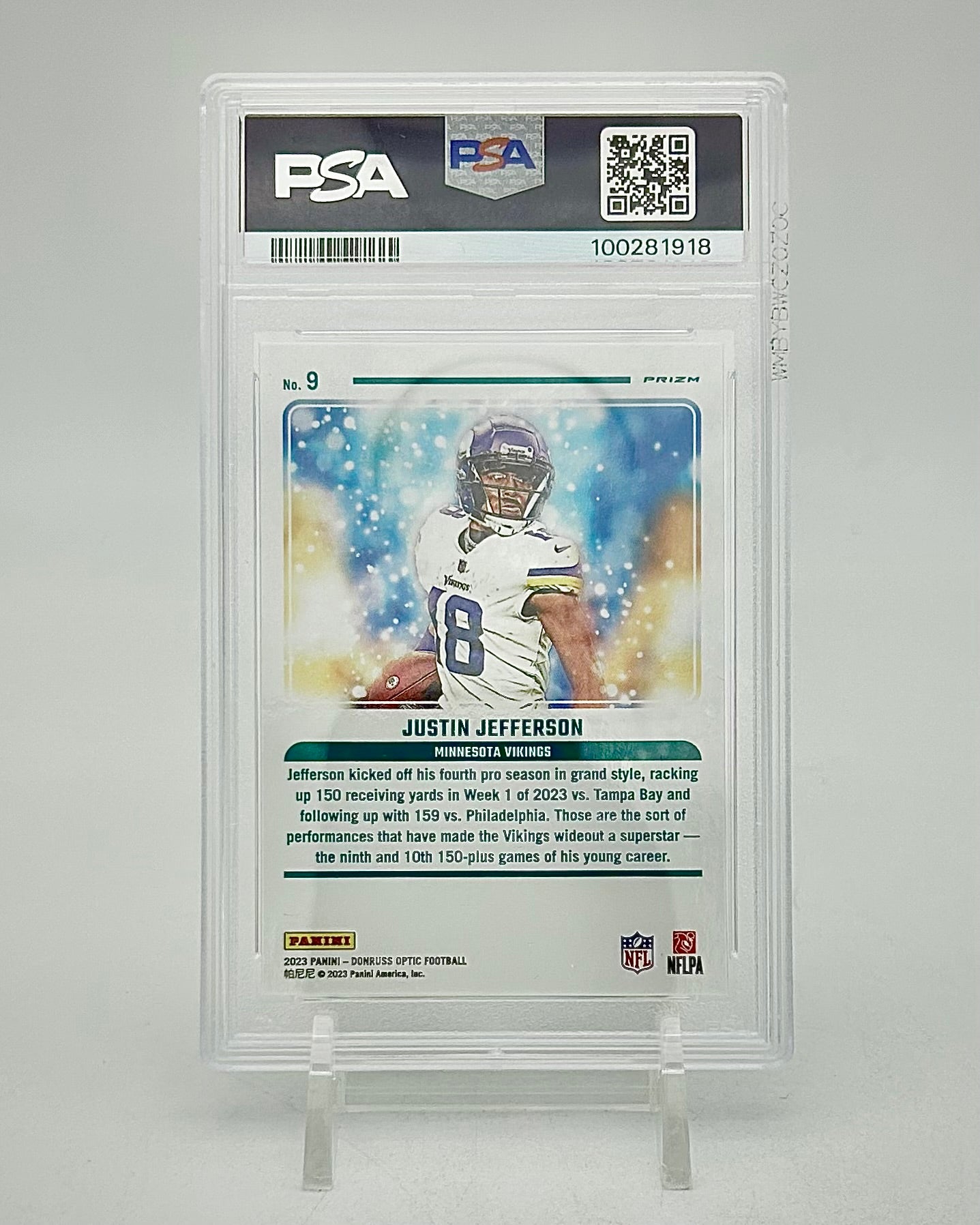 Donruss Optic Mythical Justin Jefferson PSA