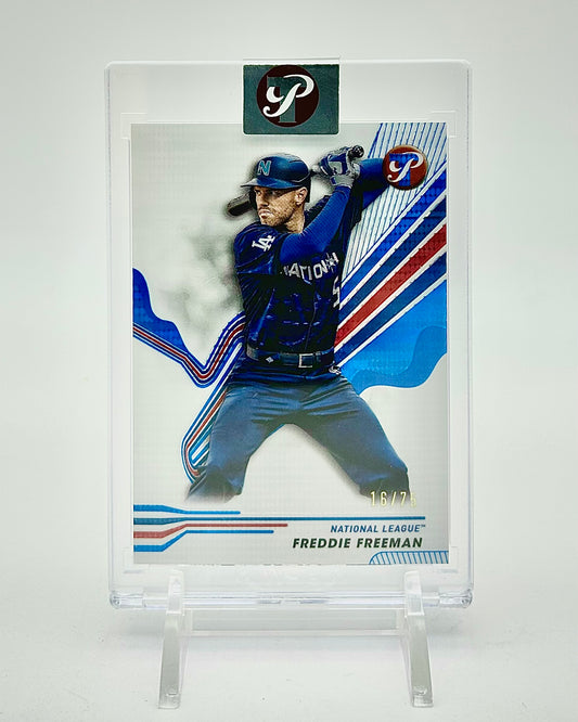 2024 Topps Pristine Blue Pristine Refractor /75: #259 Freddie Freeman