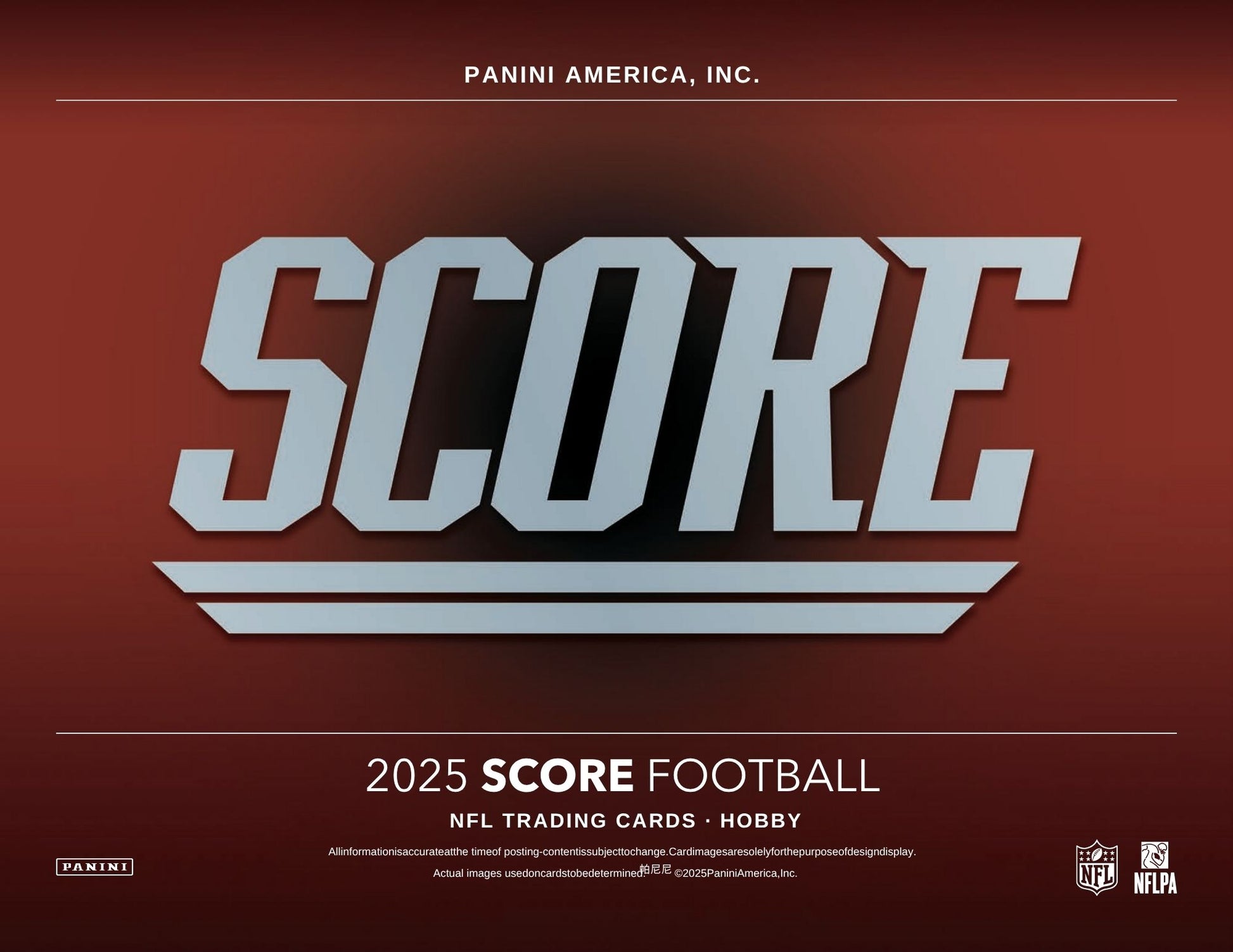 2025 Panini Score Football Hobby Box