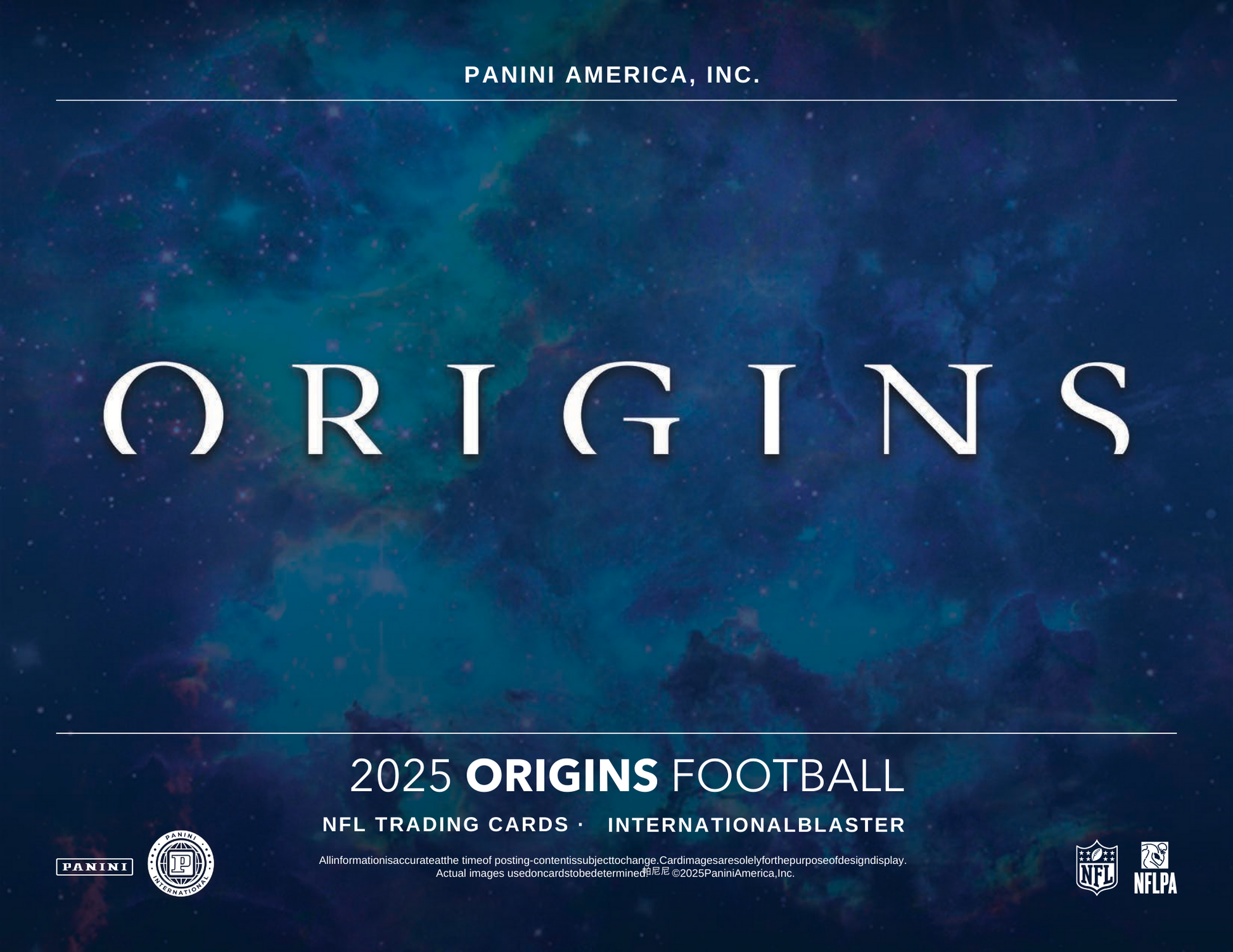 2025 Panini Origins Football International Blaster Box