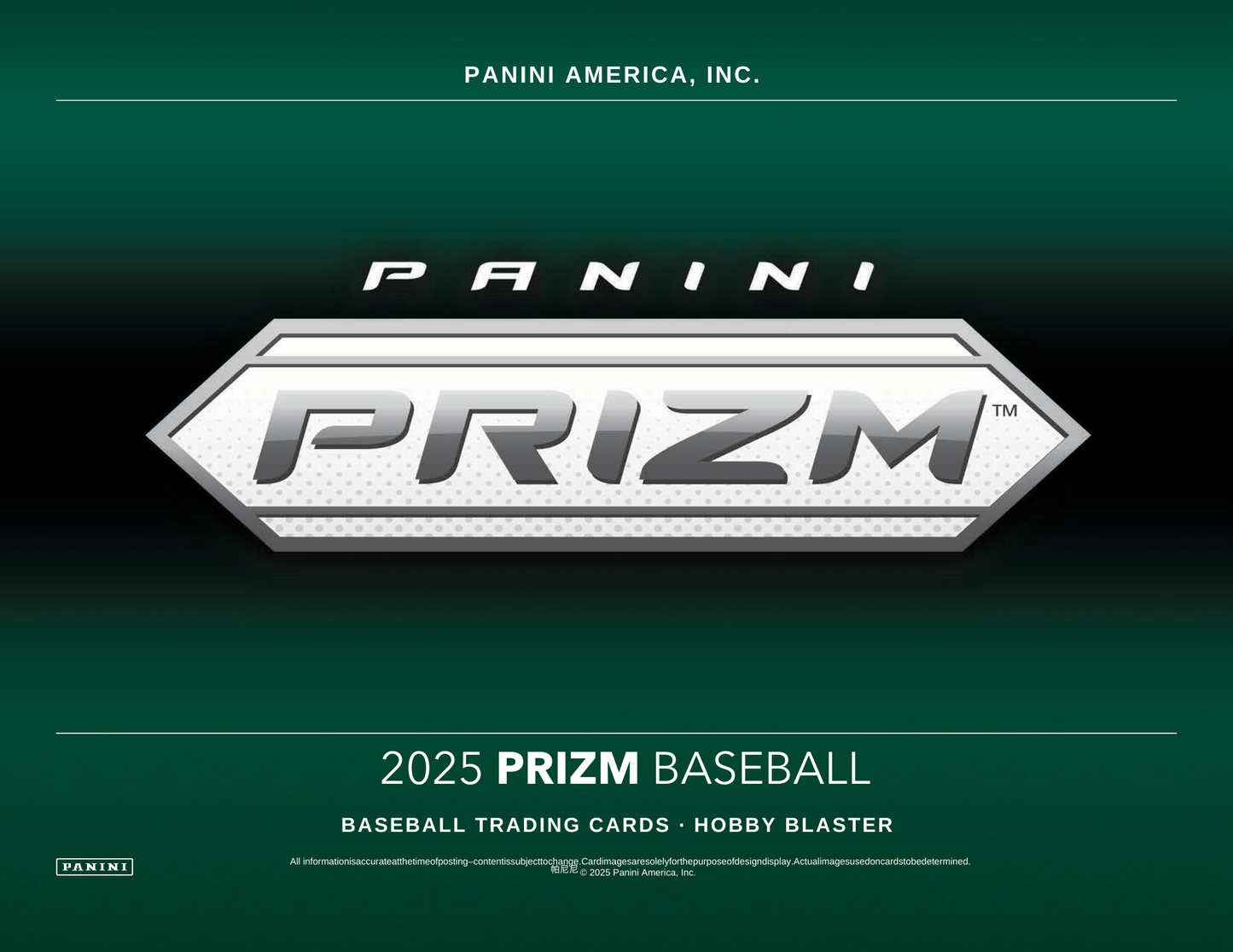 2025 Panini Prizm Baseball Hobby Blaster Box
