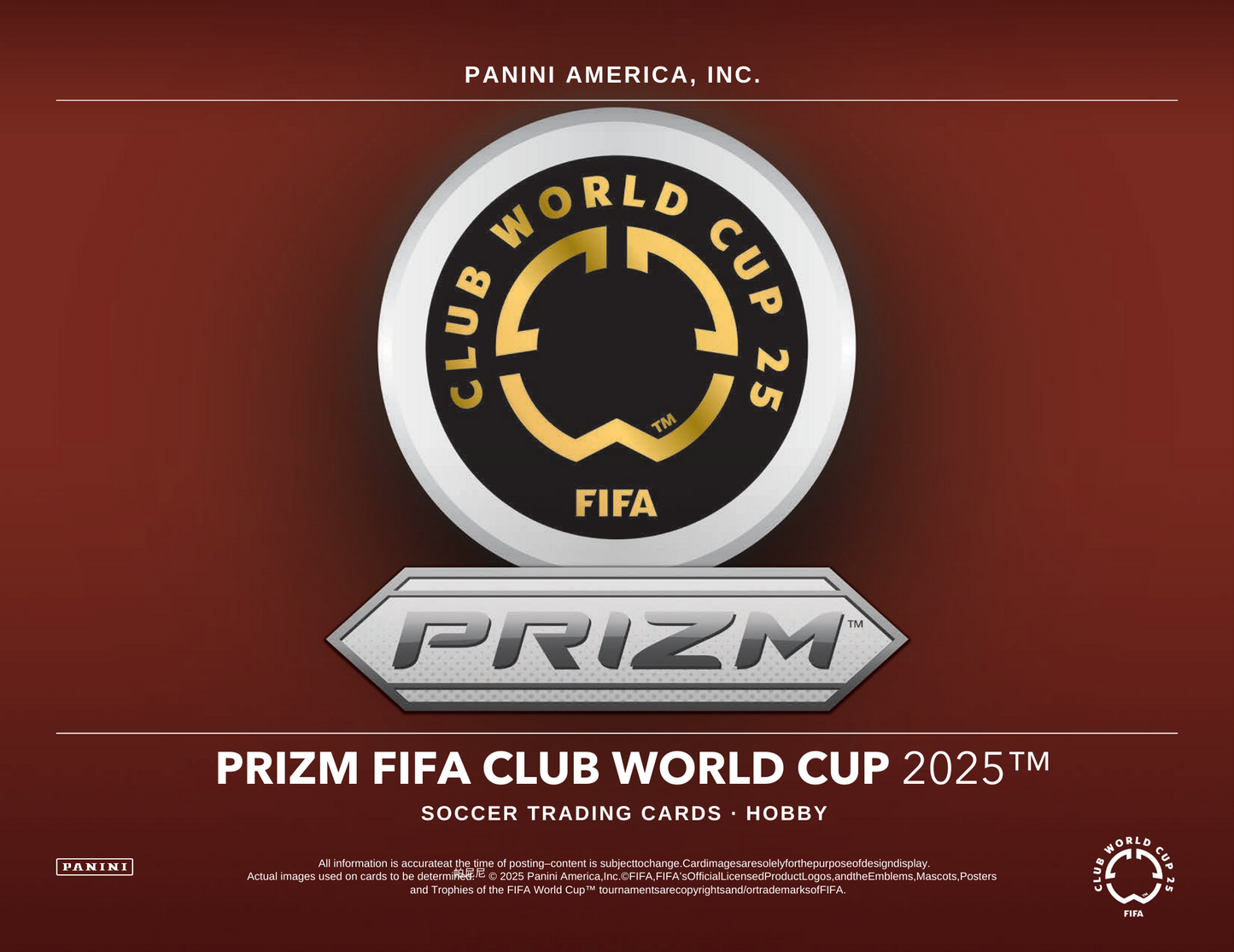 2025 Panini Prizm FIFA Club World Cup Soccer Hobby Box