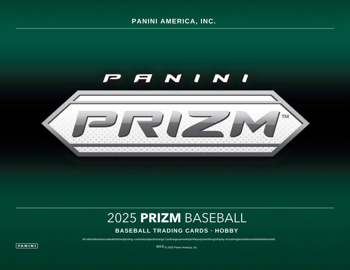 2025 Panini Prizm Baseball Hobby Box