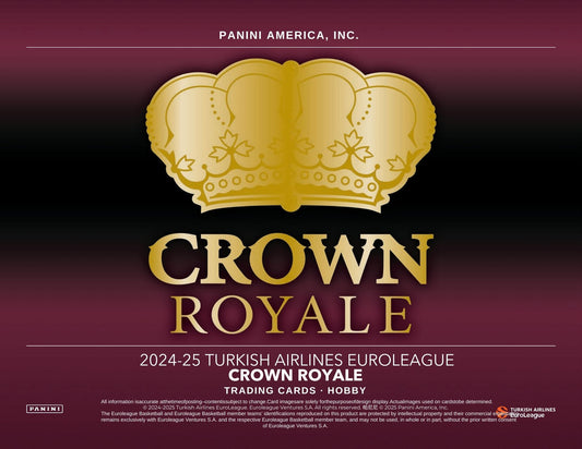2024-25 Panini Crown Royale EuroLeague Basketball Hobby Box