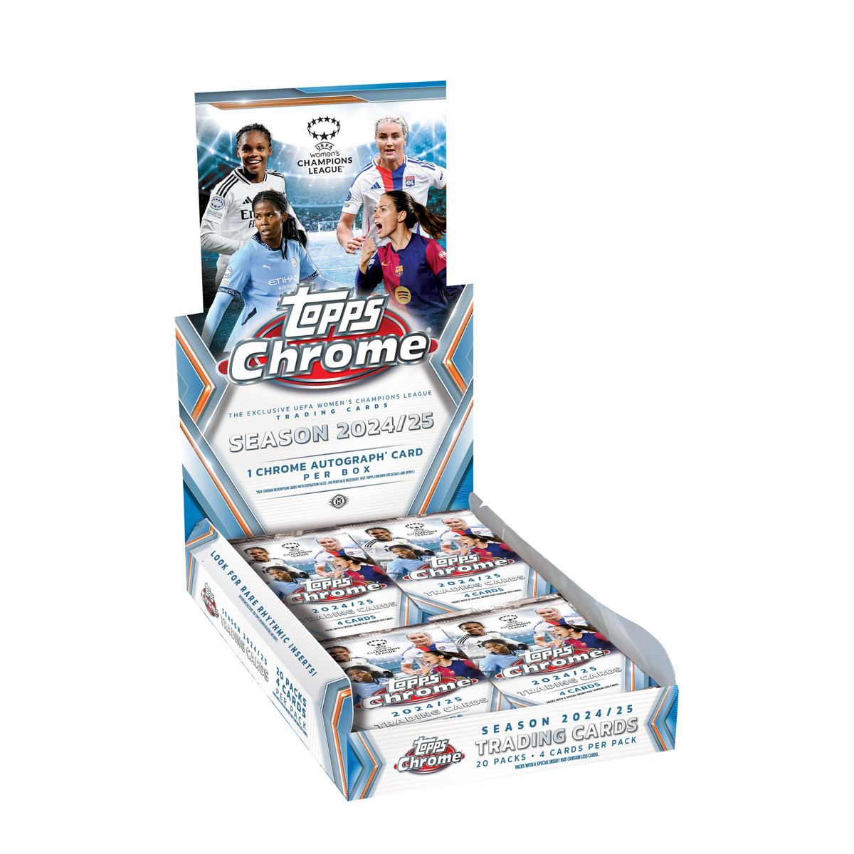 2024-25 Topps Chrome UEFA Women’s Champions League Soccer Hobby Box