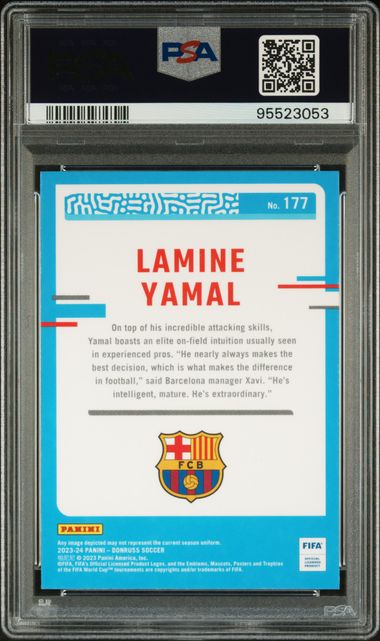 2023-24 Panini Donruss Optic FIFA #177 Lamine Yamal PSA 10