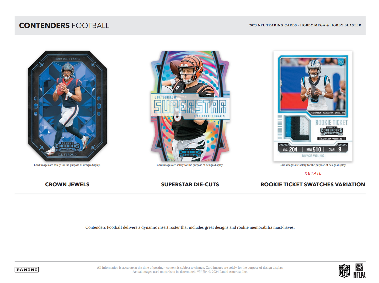 2023 Panini Contenders Football Hobby Blaster Box
