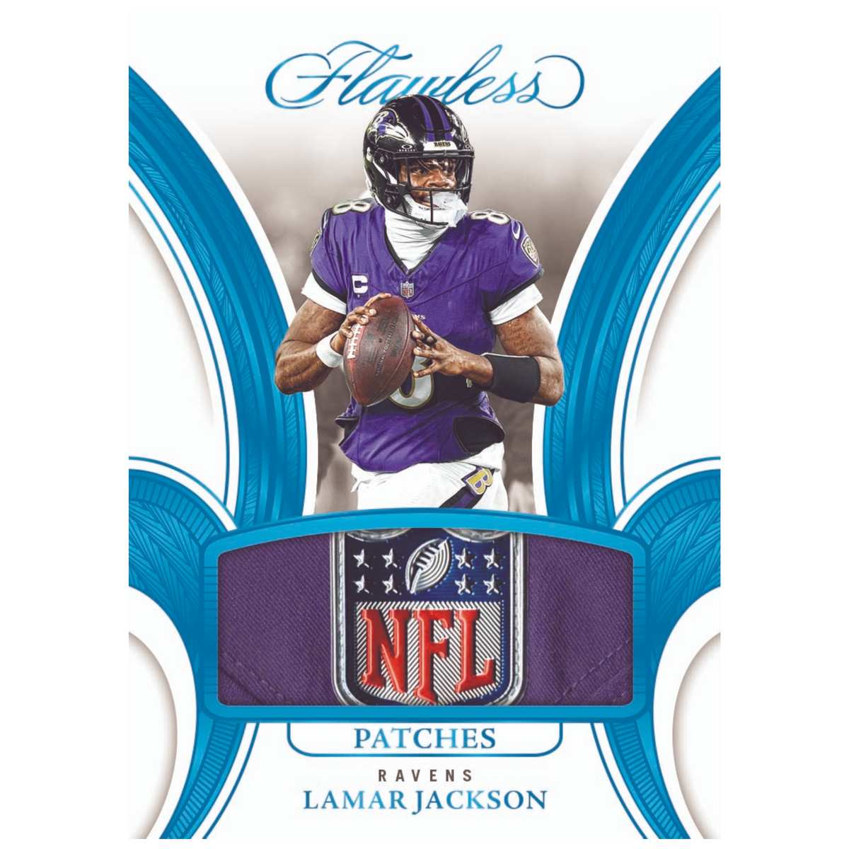 2025 Panini Flawless Football NFL Shield Lamar Jackson