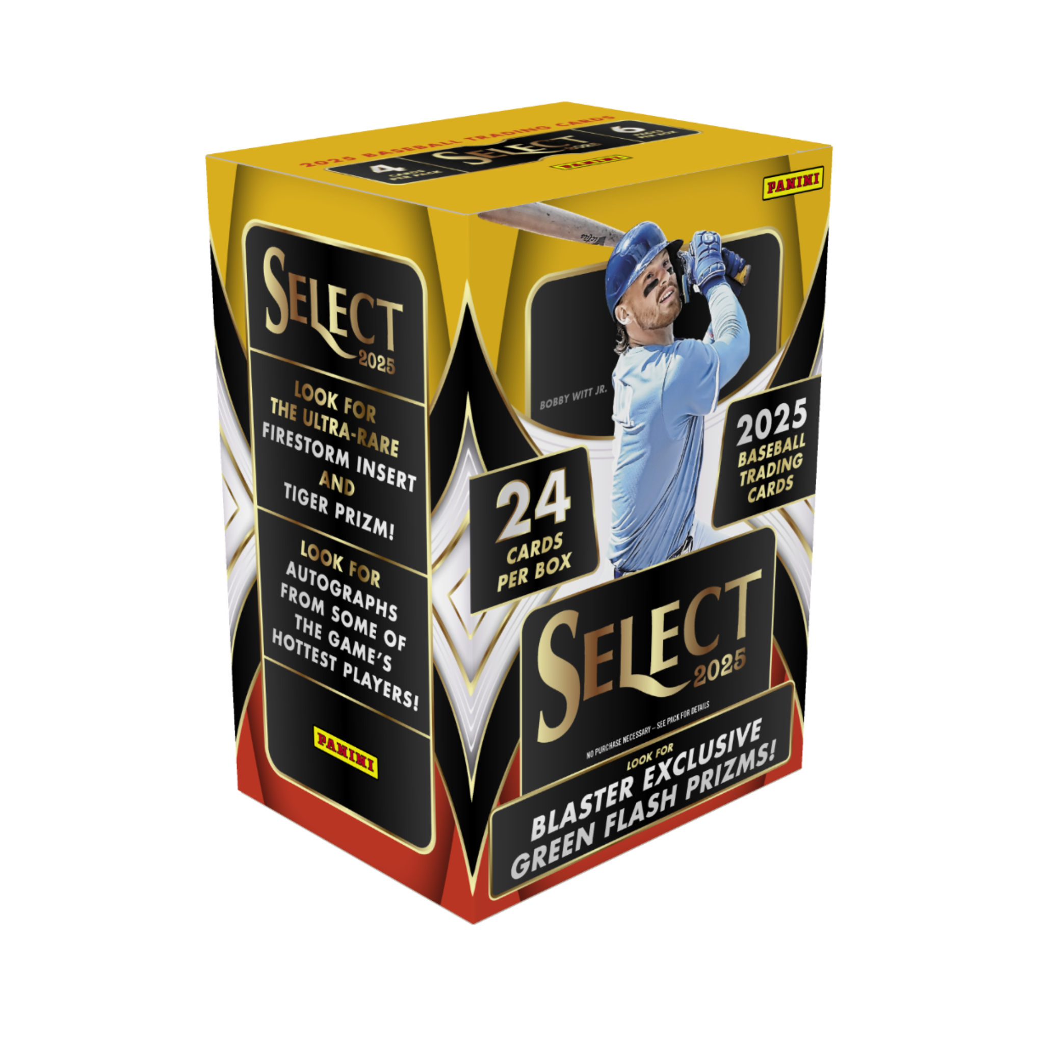 2025 Panini Select Baseball Hobby Blaster Box Green Flash 