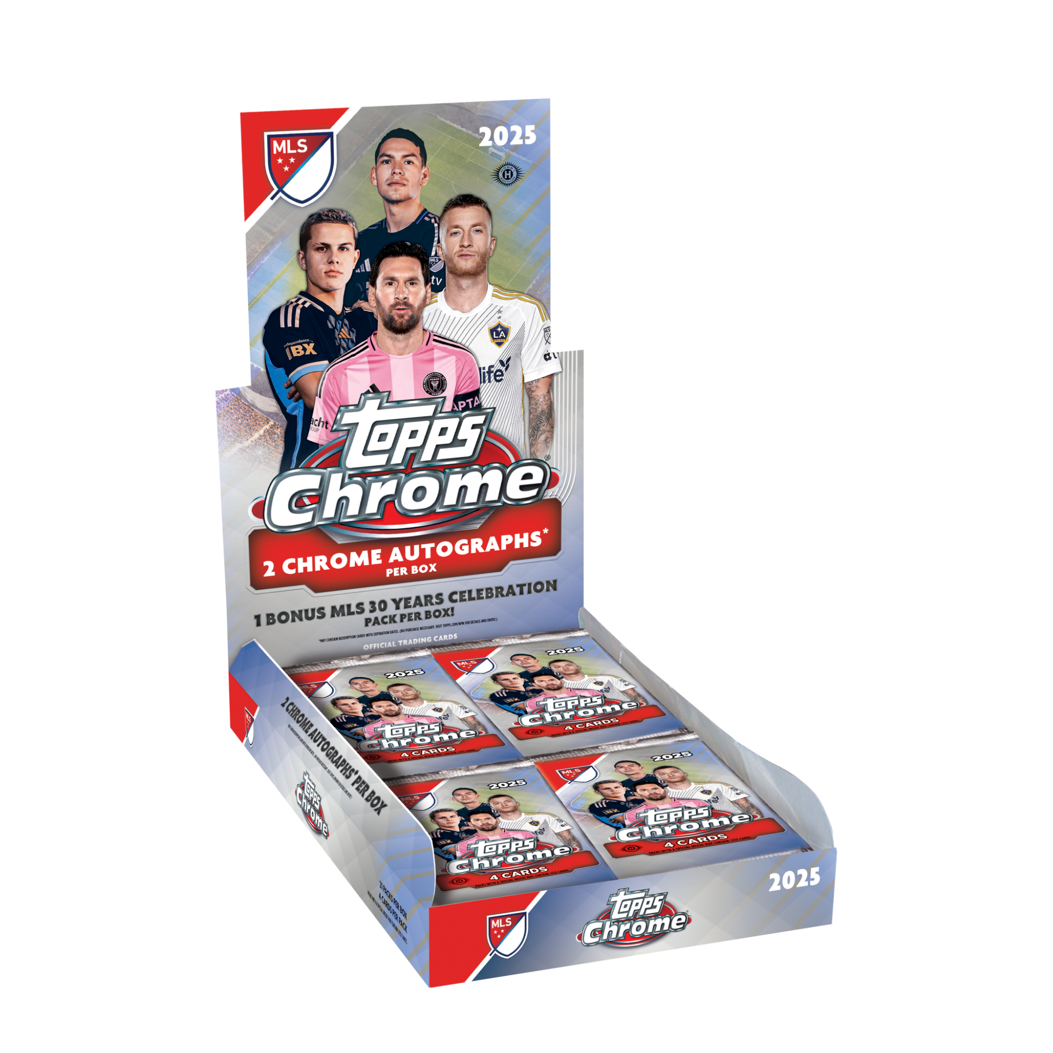 2025 Topps Chrome MLS Soccer Hobby Box | Messi & Cavan Sullivan