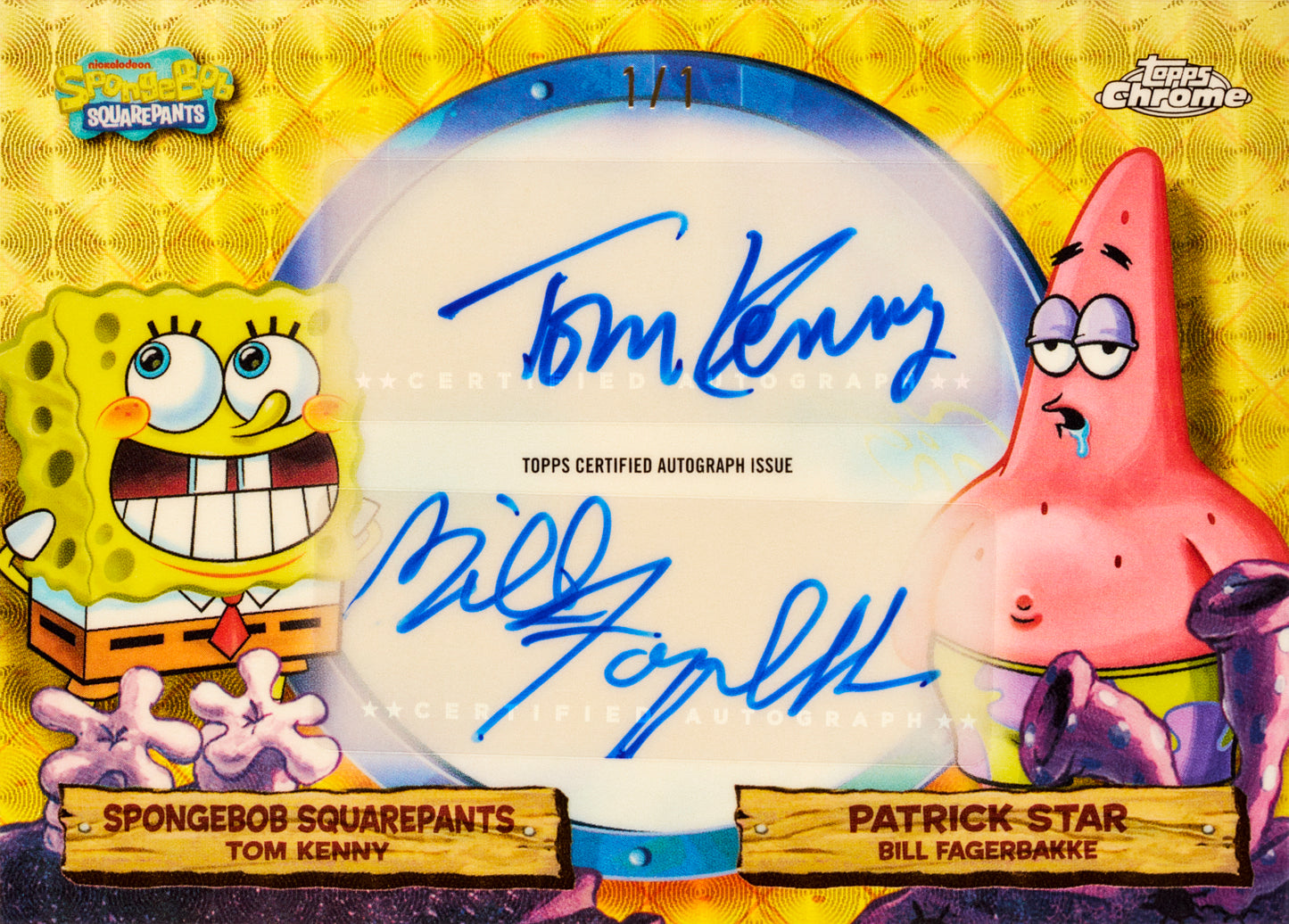 2025 Topps Chrome SpongeBob Dual Autographs