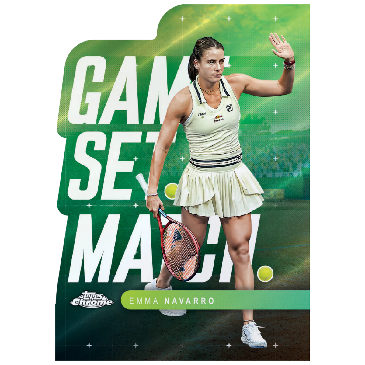 2025 Topps Chrome Tennis Game Set Match Emma Navarro