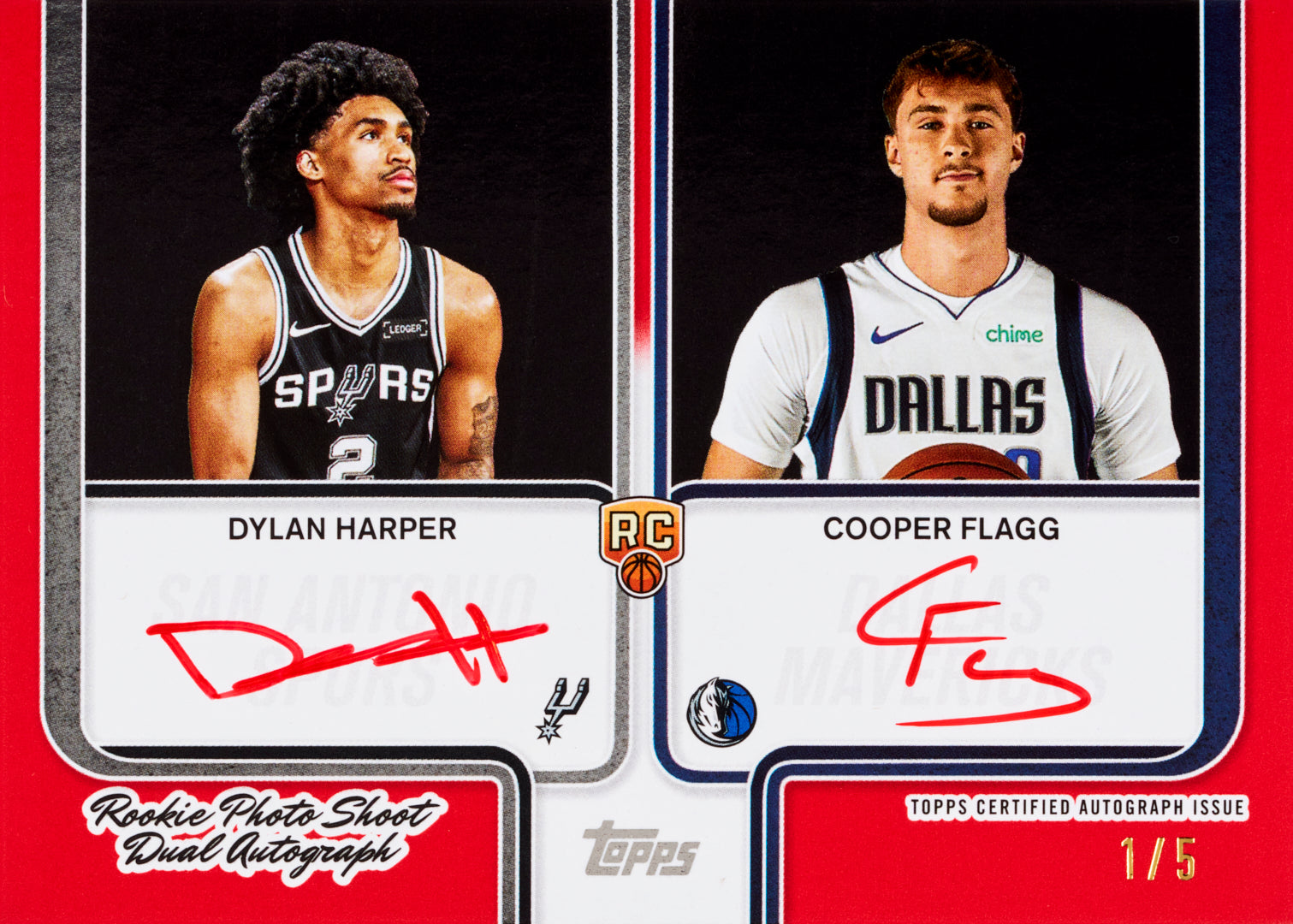 2025-26 Topps Basketball Dylan Harper & Cooper Flagg Autographs