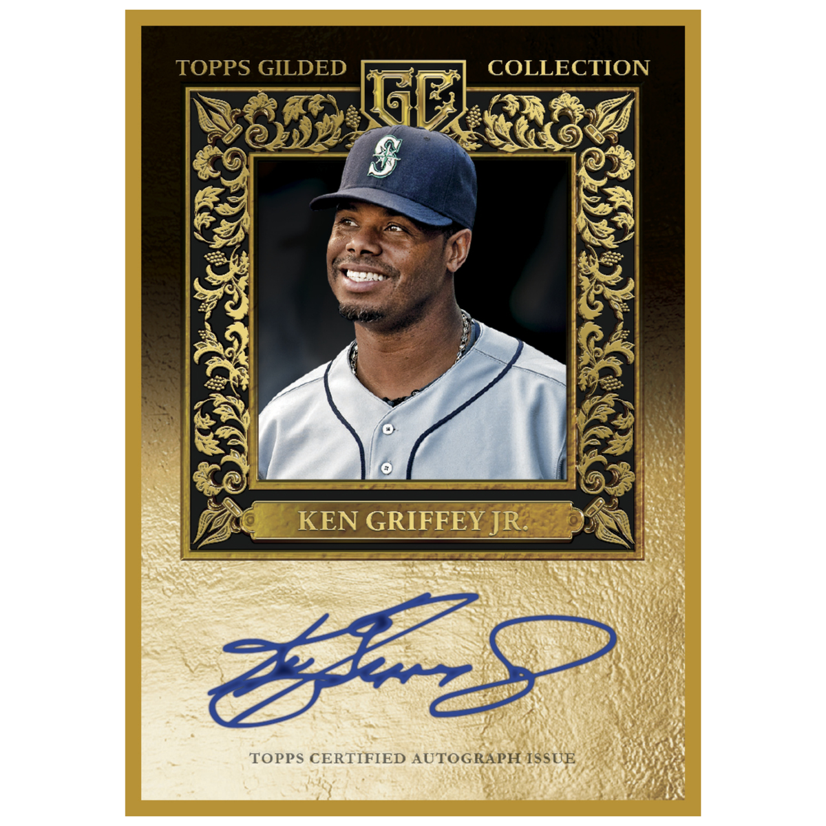 2025 Topps Gilded Collection Baseball Gold Frame Hall of Famers Auto Ken Griffey Jr.