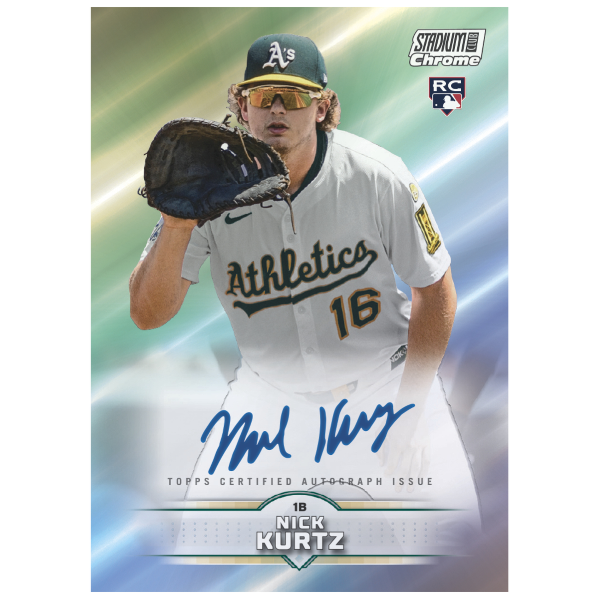 2025 Topps Stadium Club Baseball Chrome Autograph Nick Kurtz
