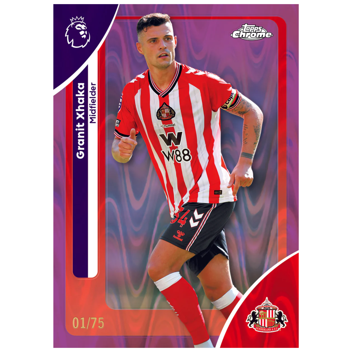 2026 Topps Chrome Premier League Soccer Granit Xhaka