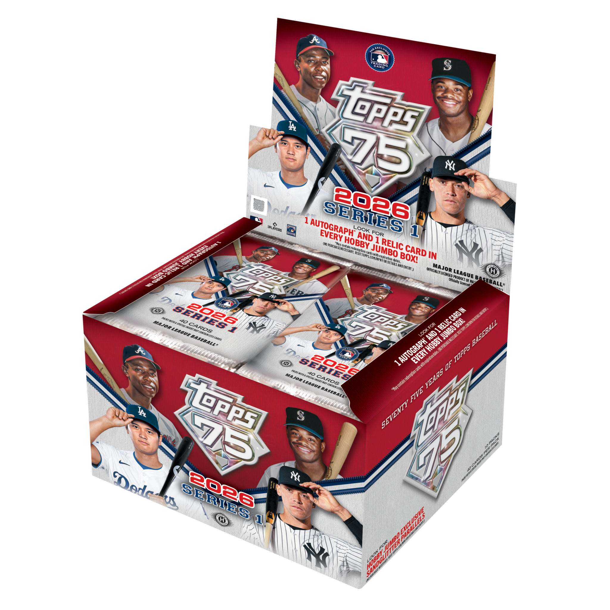 2026 Topps Series 1 Baseball Jumbo Box - 1 Auto, 2 Relics & Silver