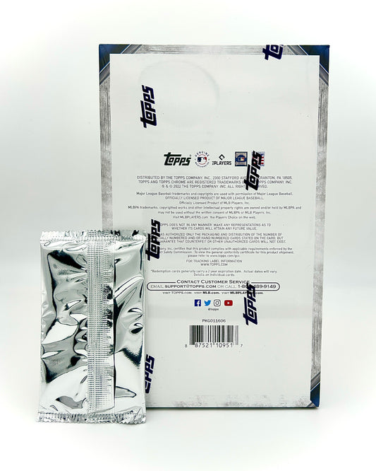 2022 Topps Chrome Baseball Hobby Box (with Silver Pack)