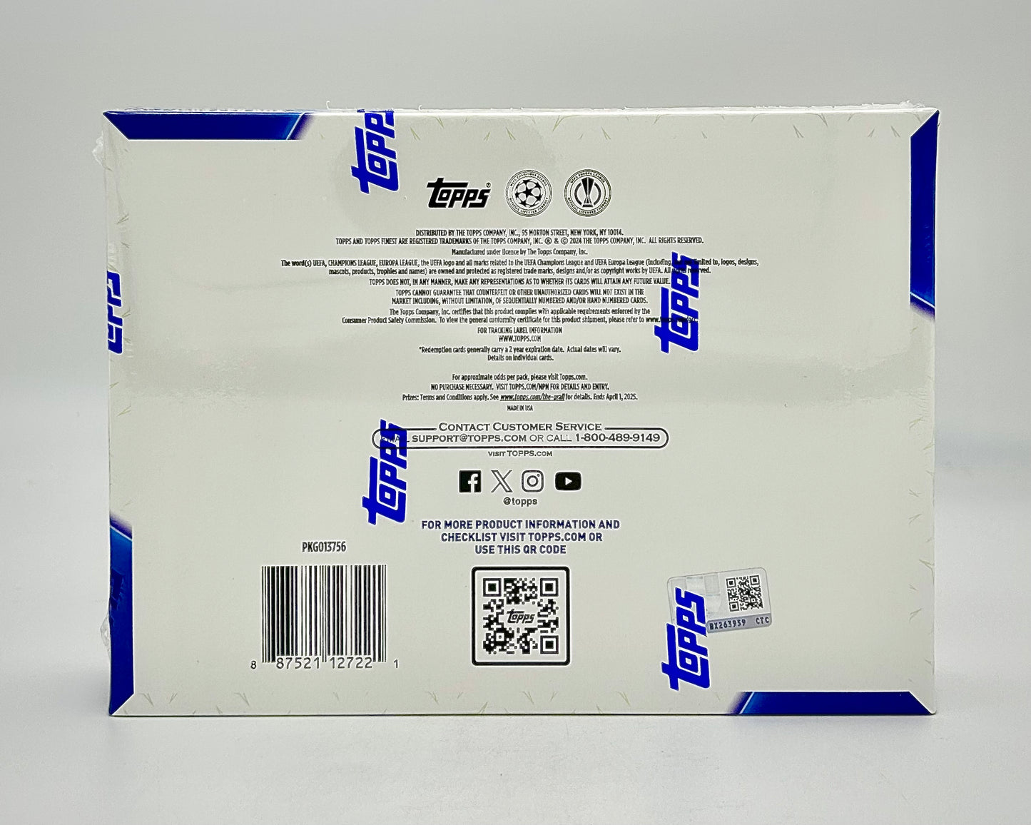 2023-24 Topps Finest UEFA Club Competitions Soccer Hobby Box