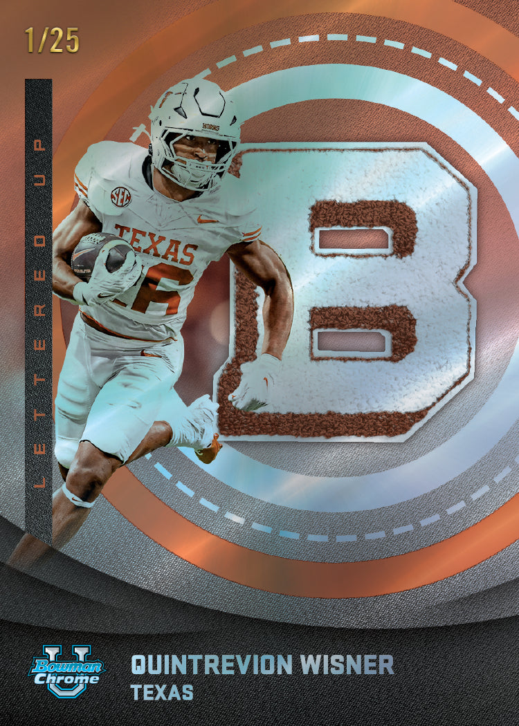 2025 Bowman University Chrome Football Quintrevion Wisner