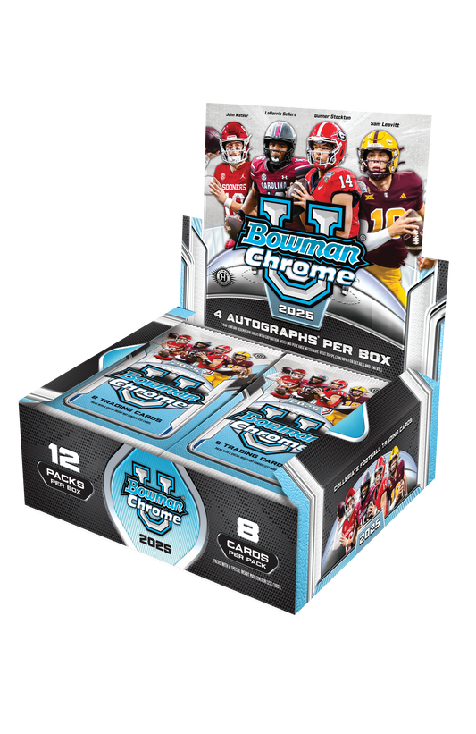 2025 Bowman University Chrome Football Jumbo Box
