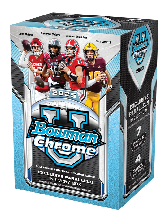 2025 Bowman University Chrome Football Value Box