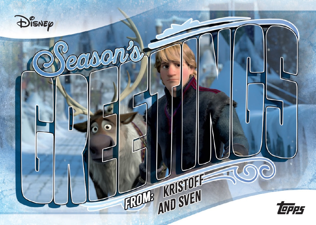 2025 Topps Disney Wonder Season's Greetings Kristoff and Sven