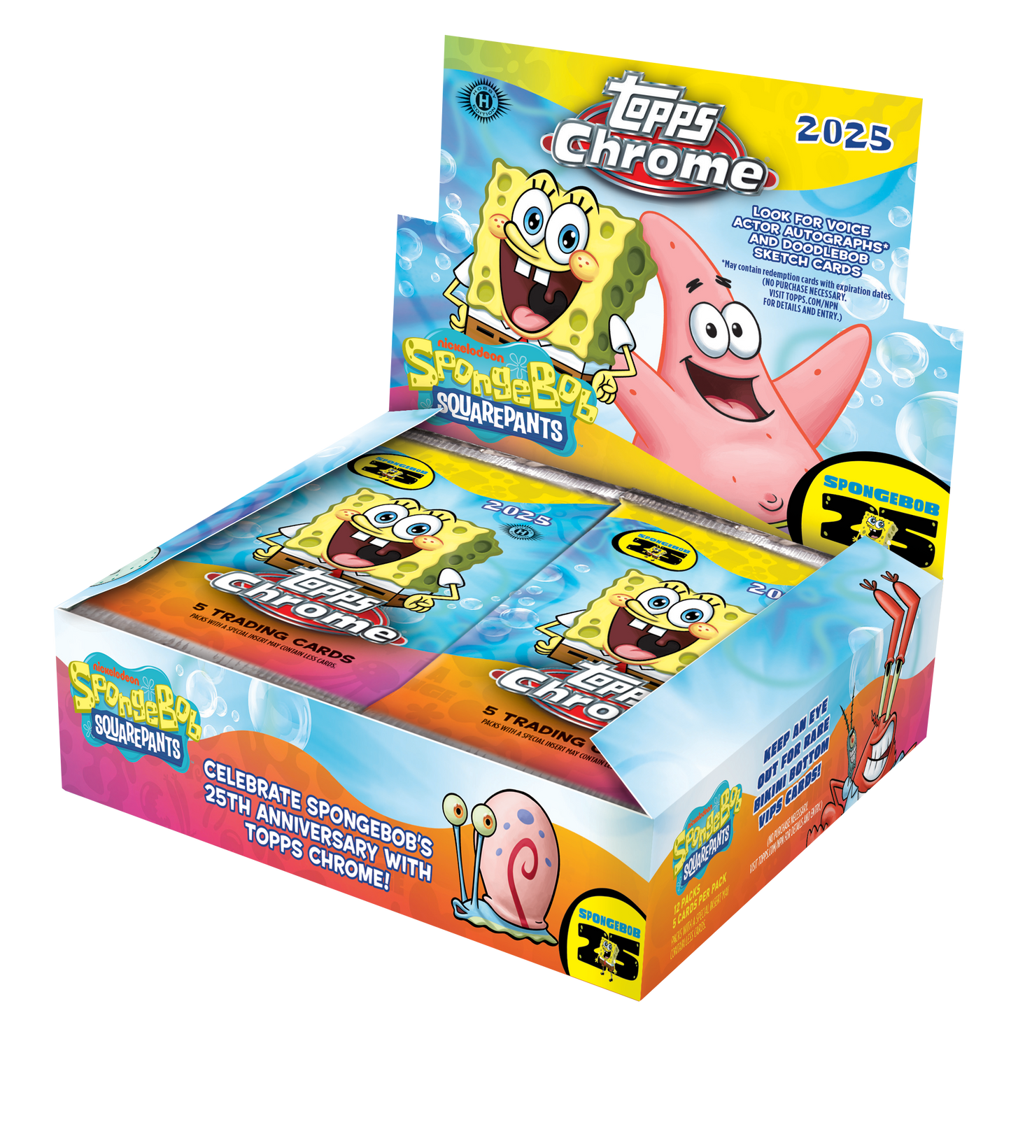 2025 Topps Chrome Spongebob Hobby Box