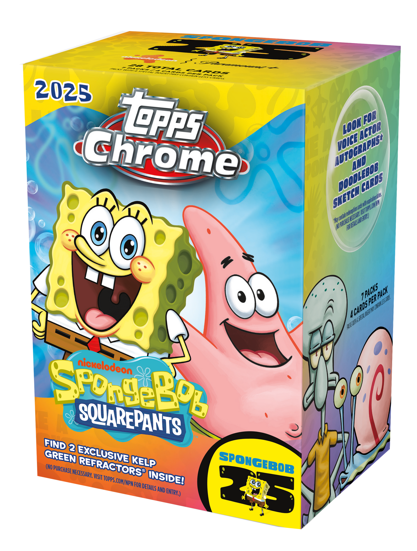 2025 Topps Chrome Spongebob Value Box