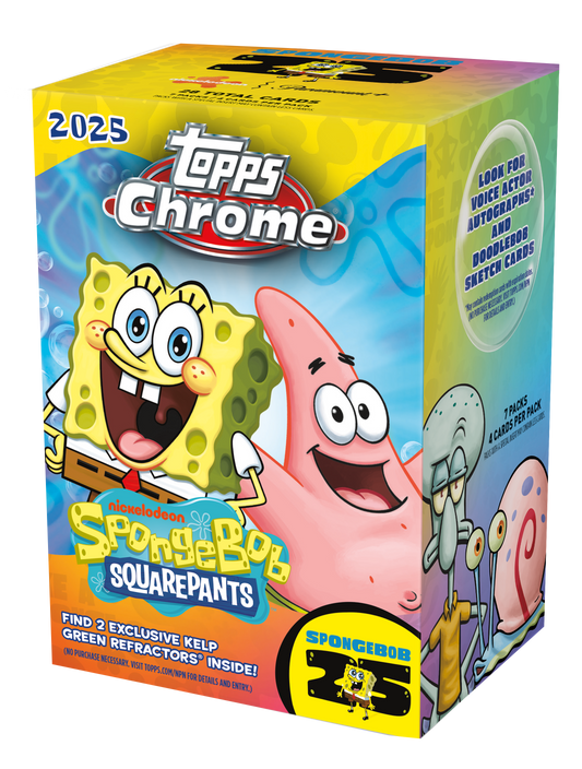 2025 Topps Chrome Spongebob Value Box