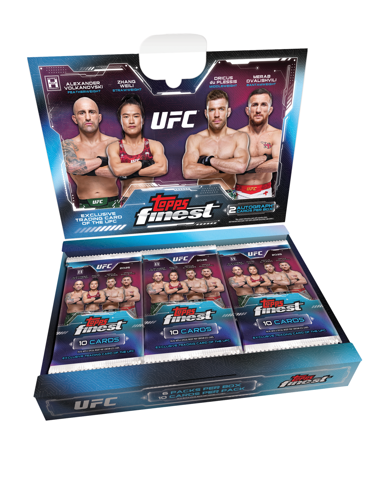 2025 Topps Finest UFC Hobby Box