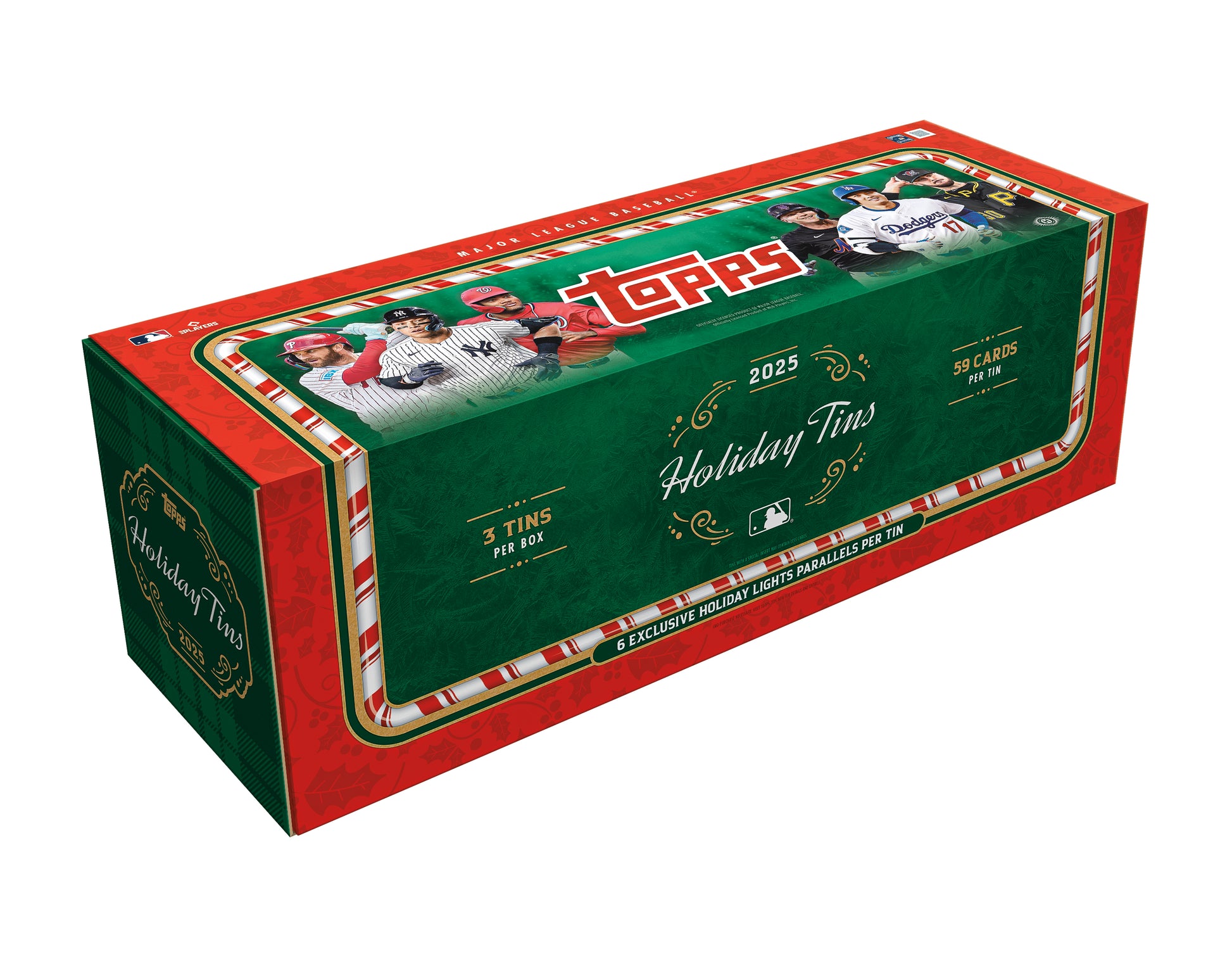 2025 Topps Holiday Baseball Collector's Tin Case (3 Tins)