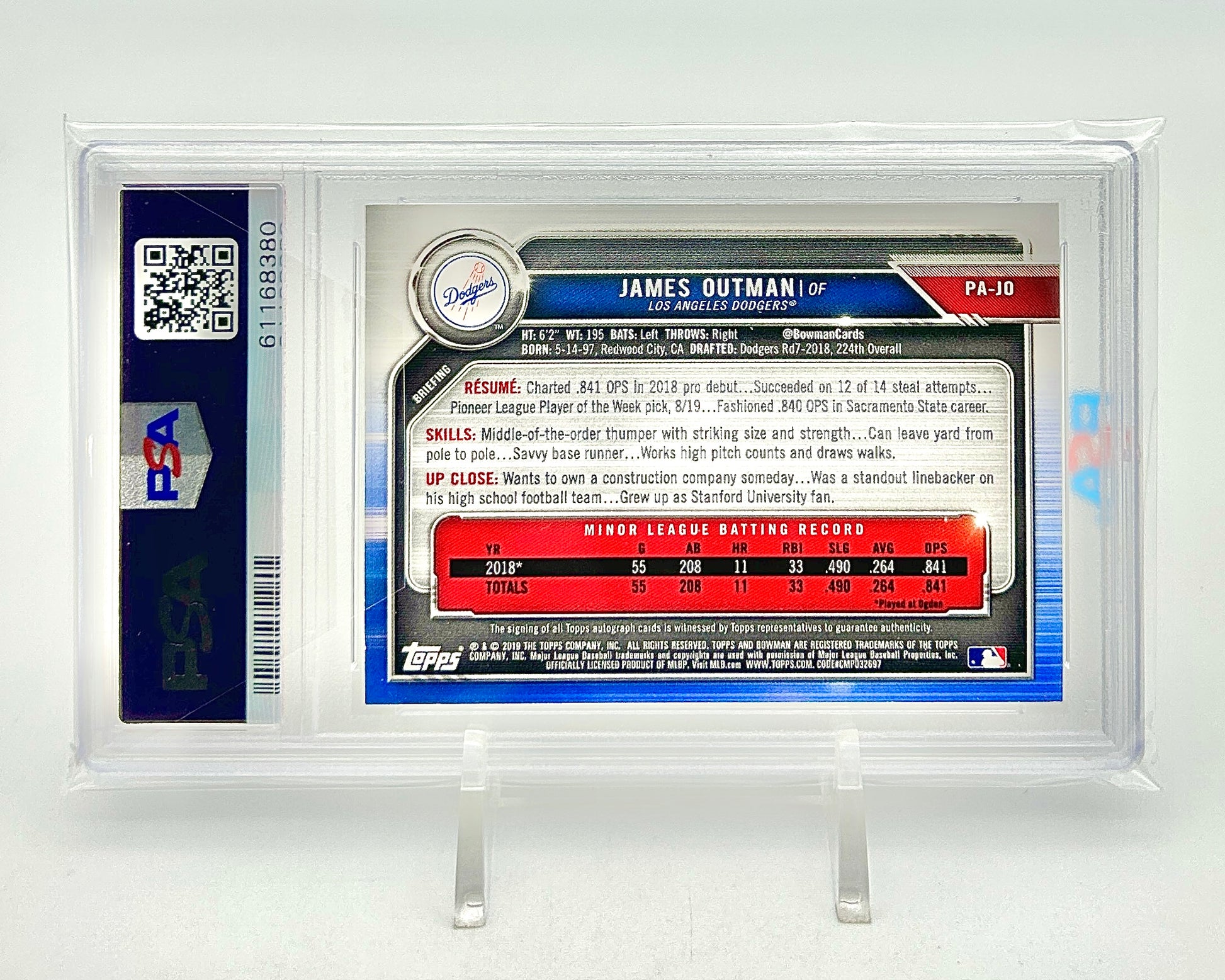 2019 Bowman James Outman 1st Bowman Auto