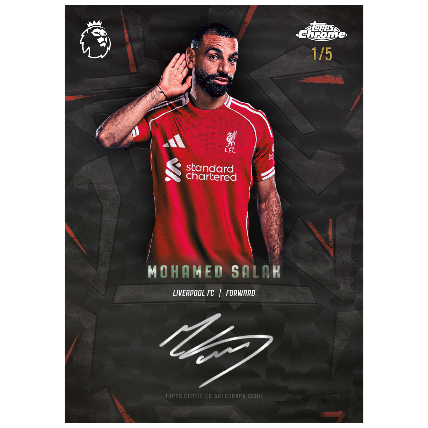 2026 Topps Chrome Premier League Soccer Zero Hours On-Card Autographs Mohamed Salak