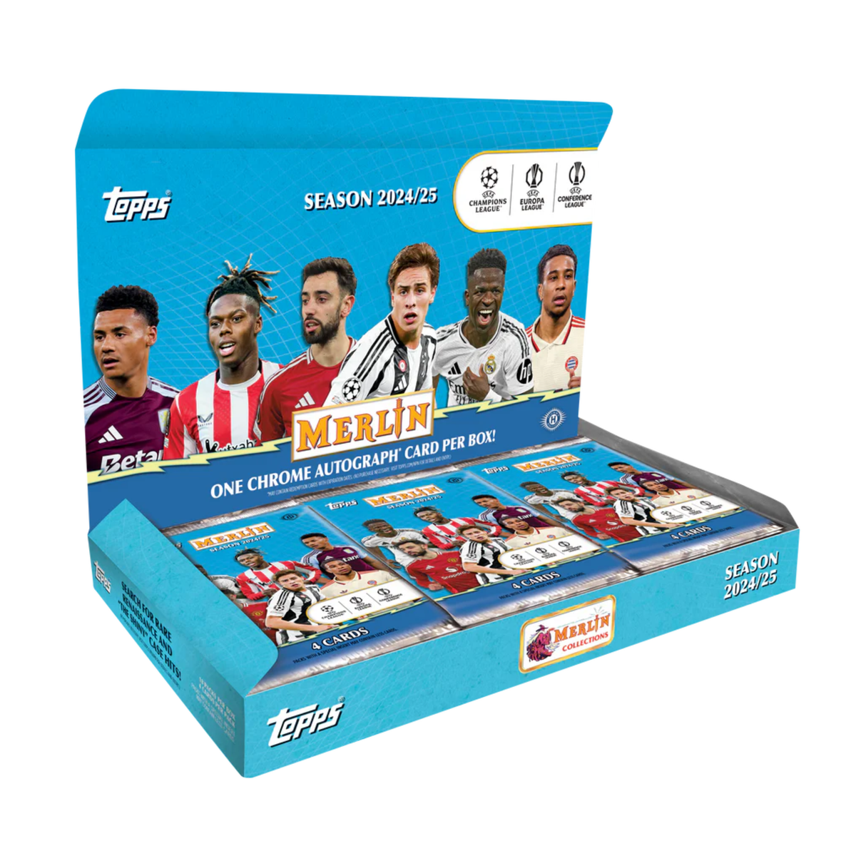 2024-25 Topps Merlin UEFA Club Competitions Soccer Hobby Box