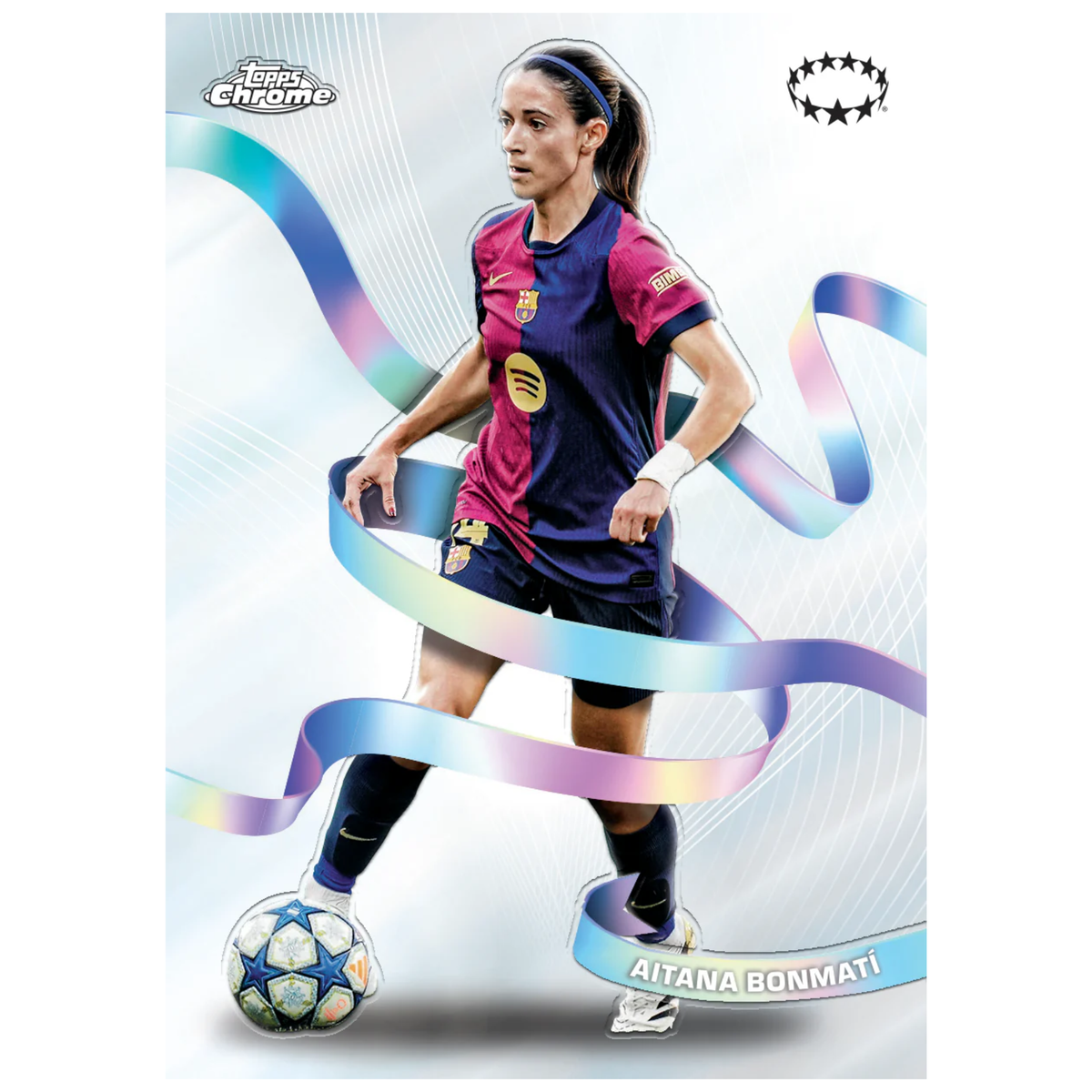 2024-25 Topps Chrome UEFA Women’s Champions League Soccer Rhythmic Aitana Bonmati