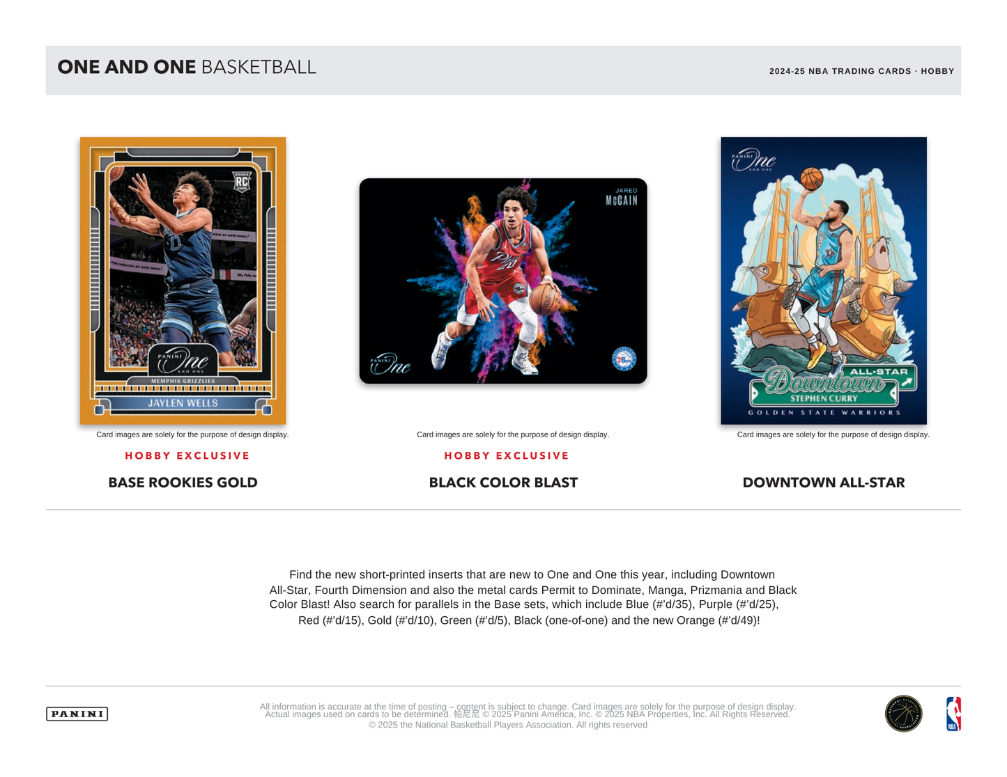 2024-25 Panini One & One Basketball Hobby Box