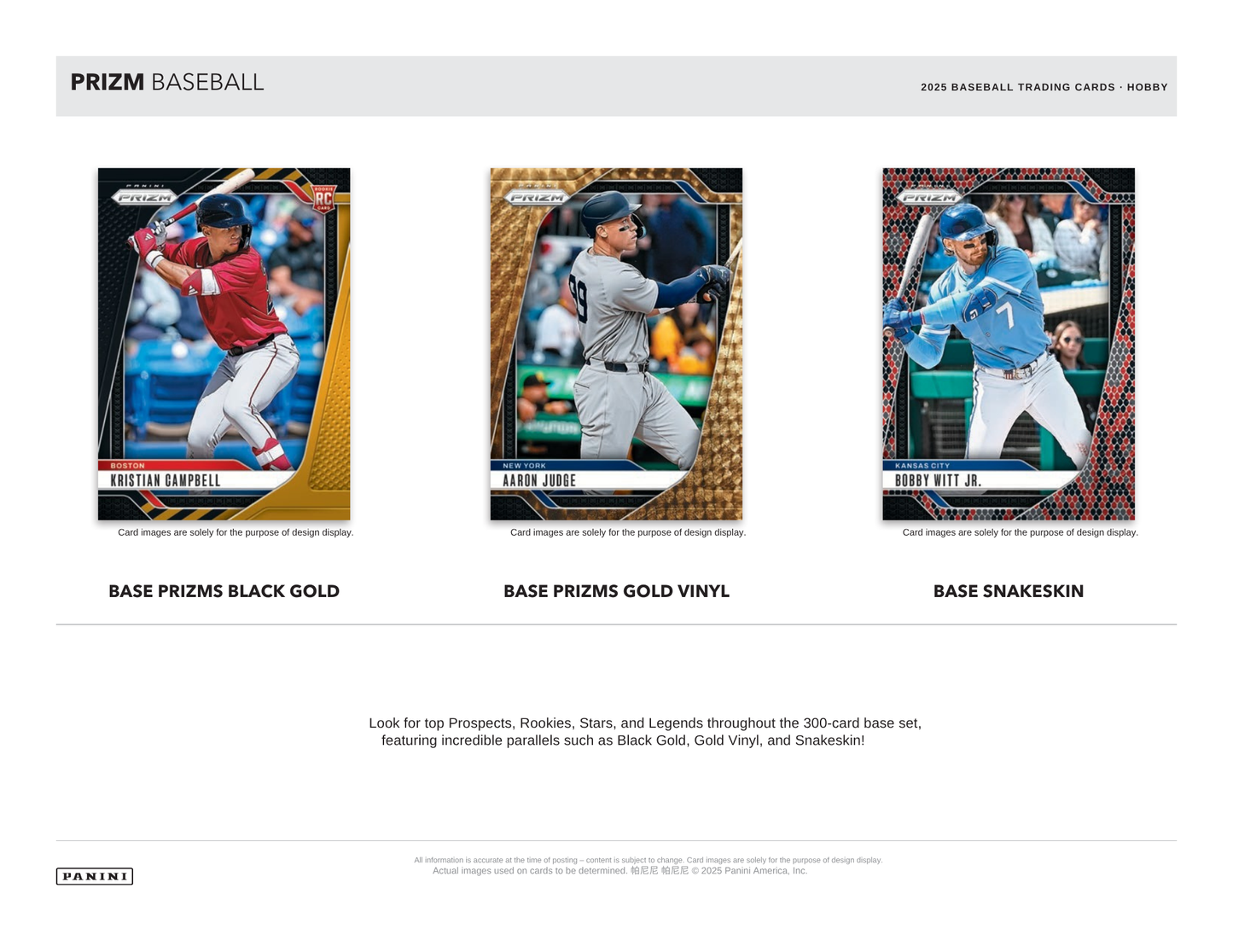 2025 Panini Prizm Baseball Hobby Box
